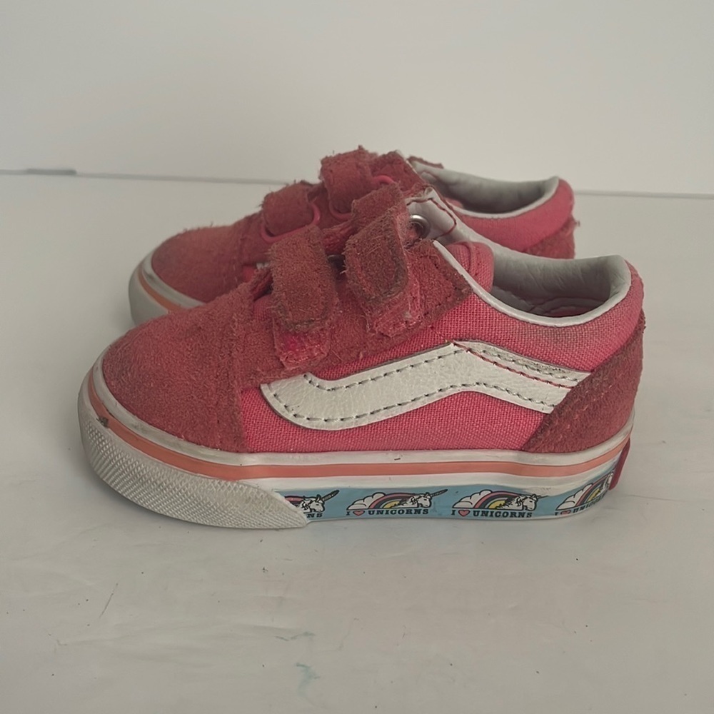 Vans Infant “I Love Unicorns” Sneakers Melon Pink 2.5